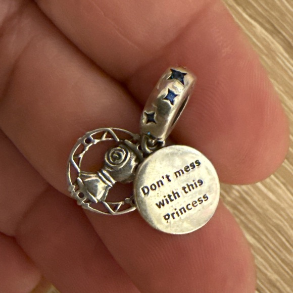 Silver and Blue Charm Pendant - Picture 5 of 5